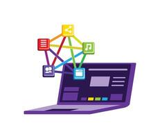 fediverse technology innovation illustration vector