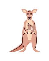 mothers day kangaroo illustration design vector
