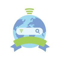 internet day world illustration design vector