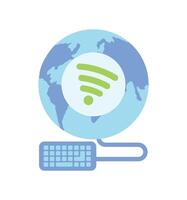 internet day connection illustration design vector