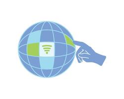 internet day connected illustration design vector