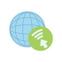 internet day signal illustration design vector