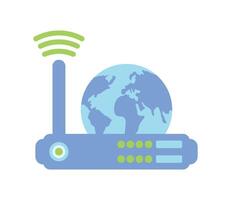 internet day technology illustration design vector
