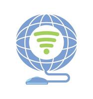 internet day connection isolated design vector