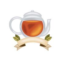 tea day celebration isolated design vector