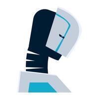 AI technology robot head icon isolated vector