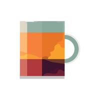 Coffee cup icon on isolated backdrop icon isolated vector