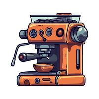 Modern coffee maker equipment with isolated design icon isolated vector