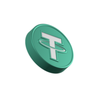 usdt icon cryptocurrency 3d png