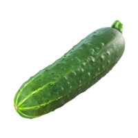 fresco pepino zombar acima em isolado fundo ai-generativo png
