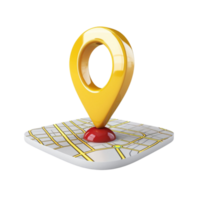 Red Destination Point Map Marker AI-Generative png