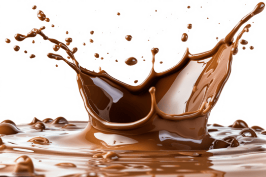 smält choklad stänk med droppar, stänga upp png