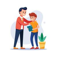 Realistic Office Moments Illustration Concepts vector