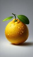 lemon isolated on white background photo