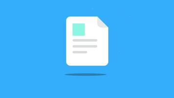 CV Text Morphing to Document 2D Animation video