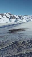 Snow covered volcanic crater in Iceland video