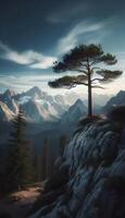 sunrise in the mountains photo