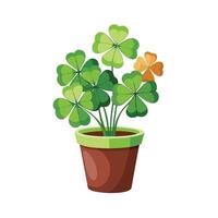 Beautiful Flowerpot Houseplant Illustration vector