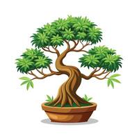 Beautiful Flowerpot Houseplant Illustration vector