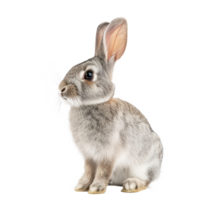 a rabbit is standing on transparent background png