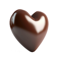 a chocolate heart on a transparent background png