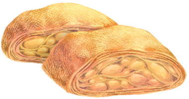 Strudel in pixel art style png