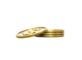 3d Stack Of Golden US Dollar Coins Shiny Rounded Coins Stack 3d Illustration png