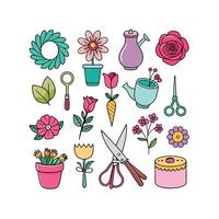 Realistic Art and Craft Different Icons Set vector