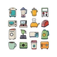 Realistic Office and Work Icons Set vector