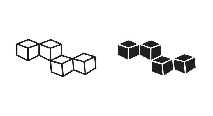 Boxes outline icon collection or set. Boxes Thin line art