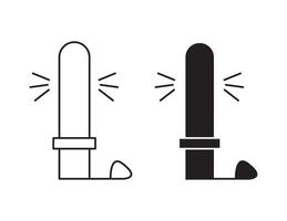 light stick outline icon collection or set. light stick Thin line art vector