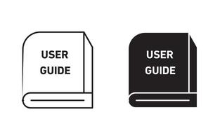 Guide outline icon collection or set. Guide Thin line art vector