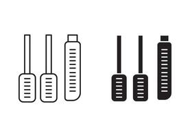 car pedal linear thin line icon graphics. car pedal set use for web ui or app vector