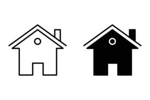 Shelter outline icon collection or set. Shelter Thin line art vector