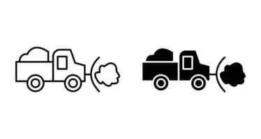 Snowplow Outline Icon drawing set. Snowplow for app web use vector