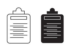 Summary outline icon collection or set. Summary Thin line art vector