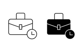 Work experience linear art icon set. Work experience mark for web vector