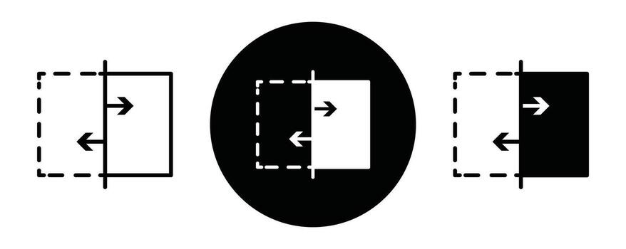 Before after outline icon collection or set. Before after Thin line art vector