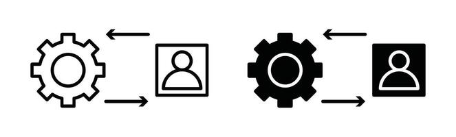 Approach outline icon collection or set. Approach Thin line art vector