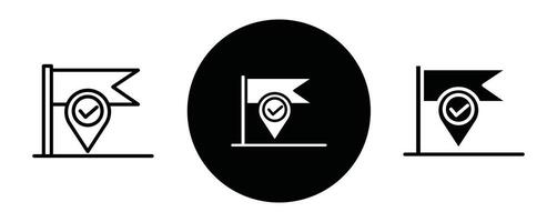 Checkpoint outline icon collection or set. Checkpoint Thin line art vector