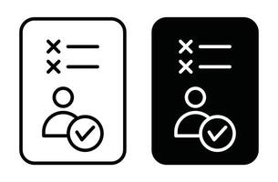 Attend outline icon collection or set. Attend Thin line art vector