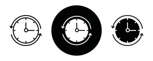 Change or update the date outline icon collection or set. Change or update the date Thin line art vector