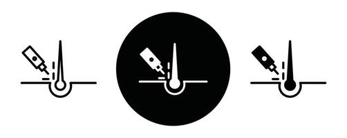 Epilation icon line art vector