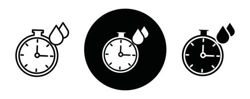 Dry time outline icon collection or set. Dry time Thin line art vector