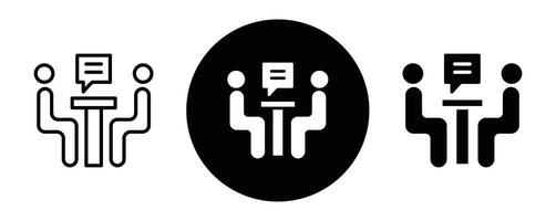 Consulting outline icon collection or set. Consulting Thin line art vector