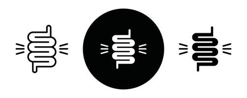 Diarrhea outline icon collection or set. Diarrhea Thin line art vector