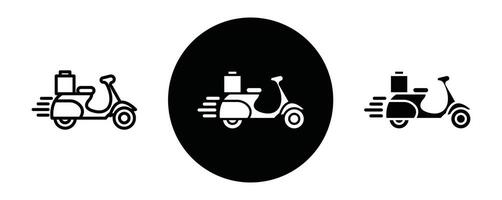 Express delivery outline icon collection or set. Express delivery Thin line art vector