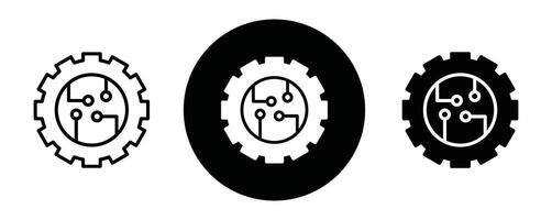 ETL outline icon collection or set. ETL Thin line art vector