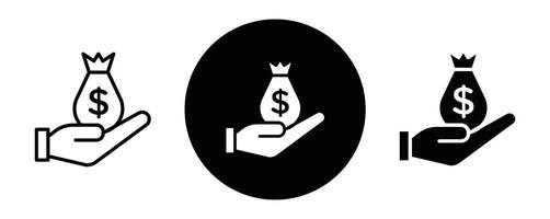 Contribution outline icon collection or set. Contribution Thin line art vector