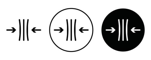 Elastic outline icon collection or set. Elastic Thin line art vector